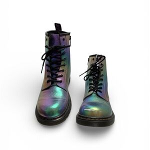 Dr Martens 1460 Youth Iridescent Metallic Rainbow Boots UK4 EU37 US L6